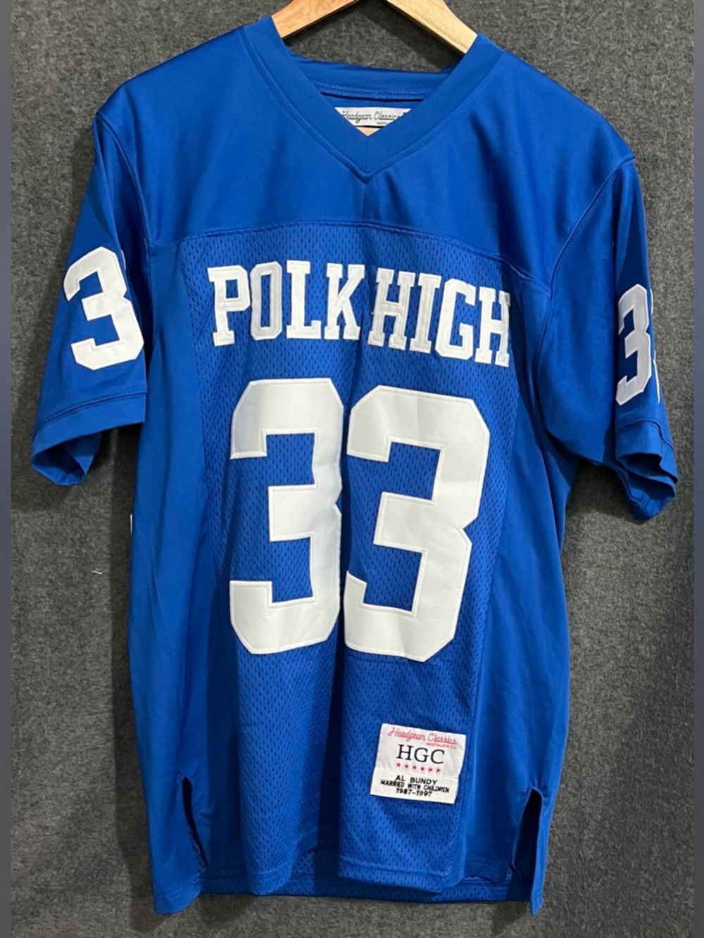 Headgear Classics Nostalgia Co. Al Bundy Polk High Football Jersey Size S C00096
